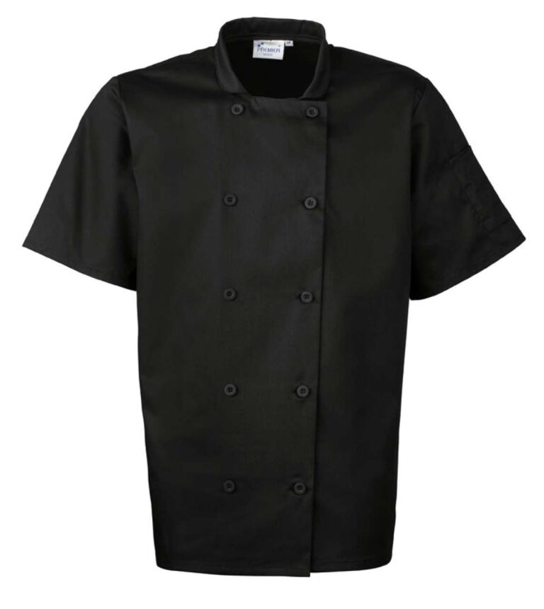 Premier PR656 Férfi Rövid Ujjú Chef Kabát