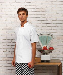 Premier PR664 Unisex Rövid Ujjú Séf Kabát