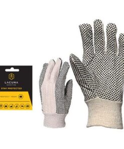 Pamut kerti kesztyű TANA szürke méretű 10