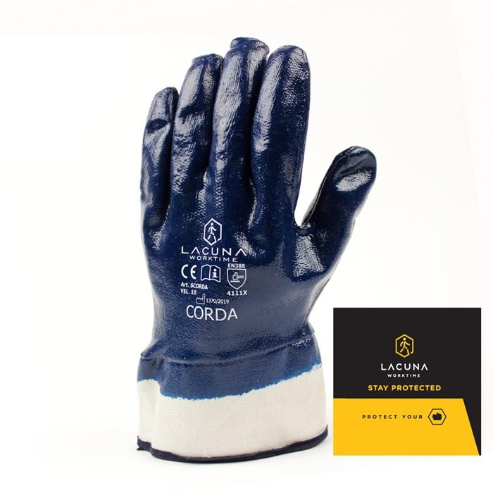 CORDA kesztyű nitril bevonattal, mérete 10