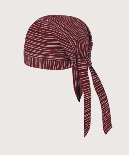 Toledo Pamut Szakács Bandana – 'Wine Red Fantasy' Minta