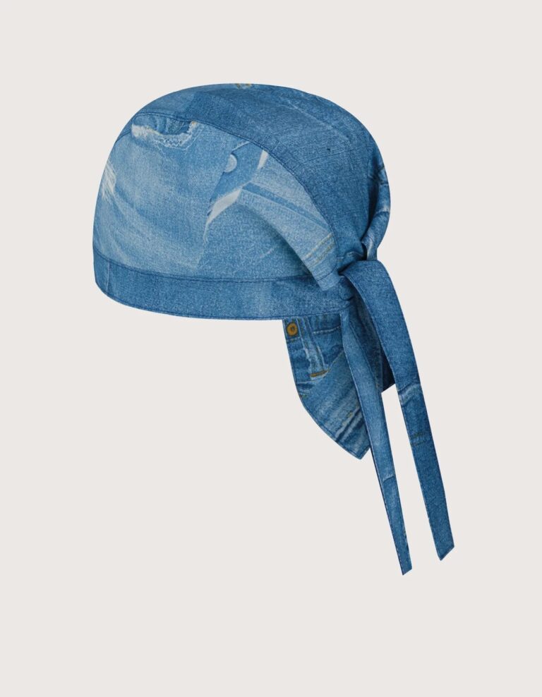 Toledo Pamut Séf Bandana – 'Jeans' Minta – 2 Darabos Készlet