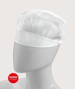 Iside Női Szakács Sapka Hálós Betéttel – 3 Darabos Szett