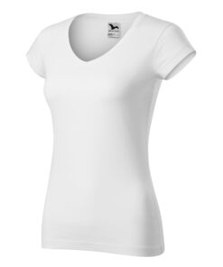 Női póló rövid ujjal, FIT V-neck 162