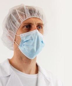 Eldobható sapka NORA fehér (100 db)