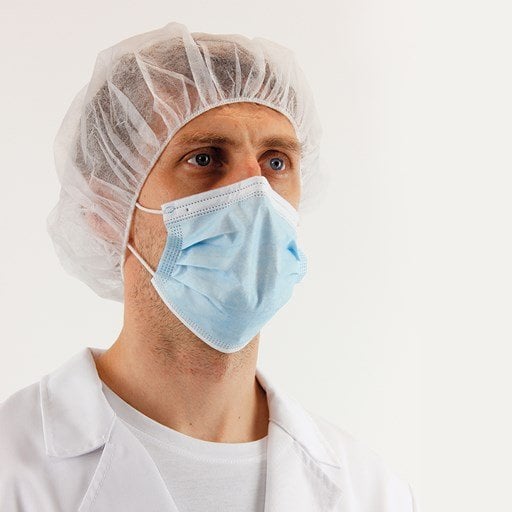 Eldobható sapka NORA fehér (100 db)