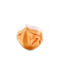 Eldobható maszk XARA háromrétegű narancssárga (50 db/csomag)
