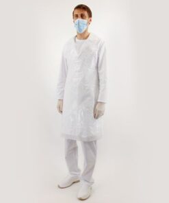 Eldobható kötény ZOE fehér (100 db)