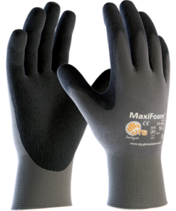 ATG MaxiFoam kesztyű szürke-fekete, 12 db