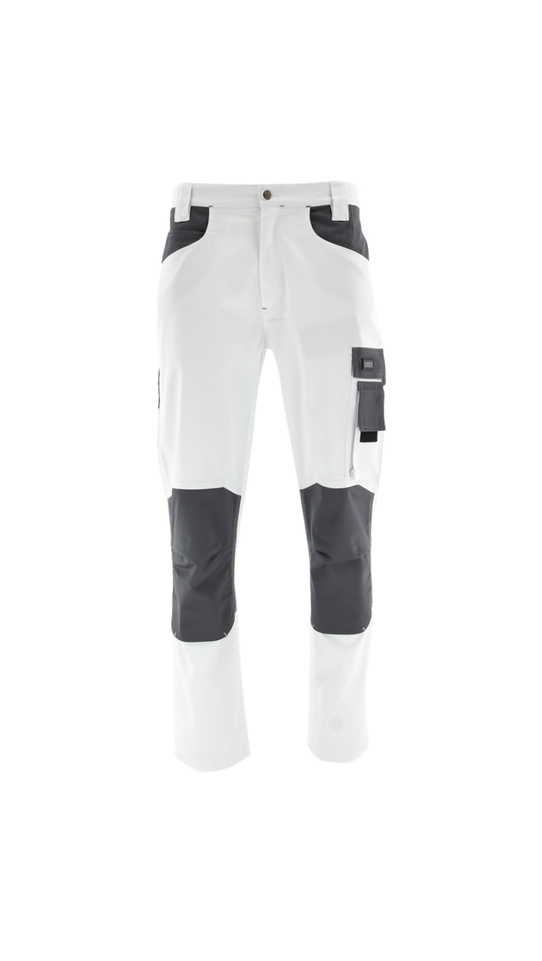 Sara Workwear Actiflex munkásnadrág - rugalmas, fehér