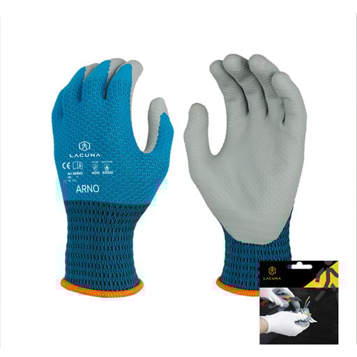 Kesztyű PU bevonattal ARNO kék