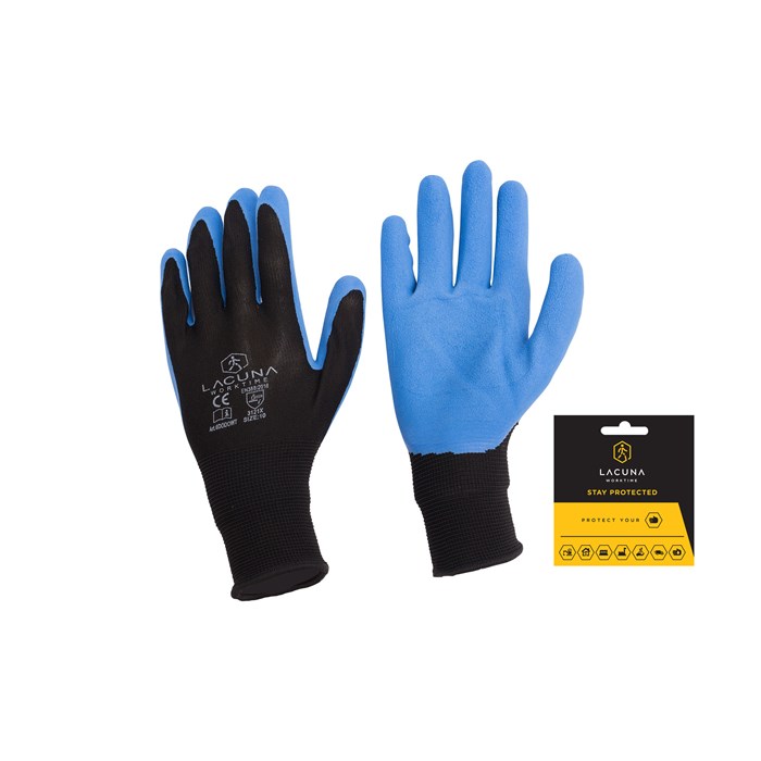 Kesztyű latex bevonattal DODO