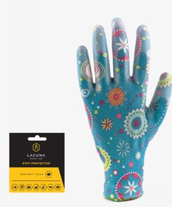 FLORA kerti kesztyű kék ​​8-as méret