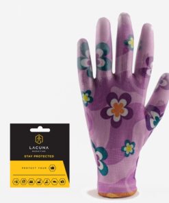 FLORA kerti kesztyű rózsaszín 8-as méret