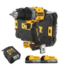 DeWalt DCD805E2T-QW 18V Akku-Schlagbohrschrauber mit 2x POWERSTACK 1.7 Ah Akkus, Ladegerät und Koffer