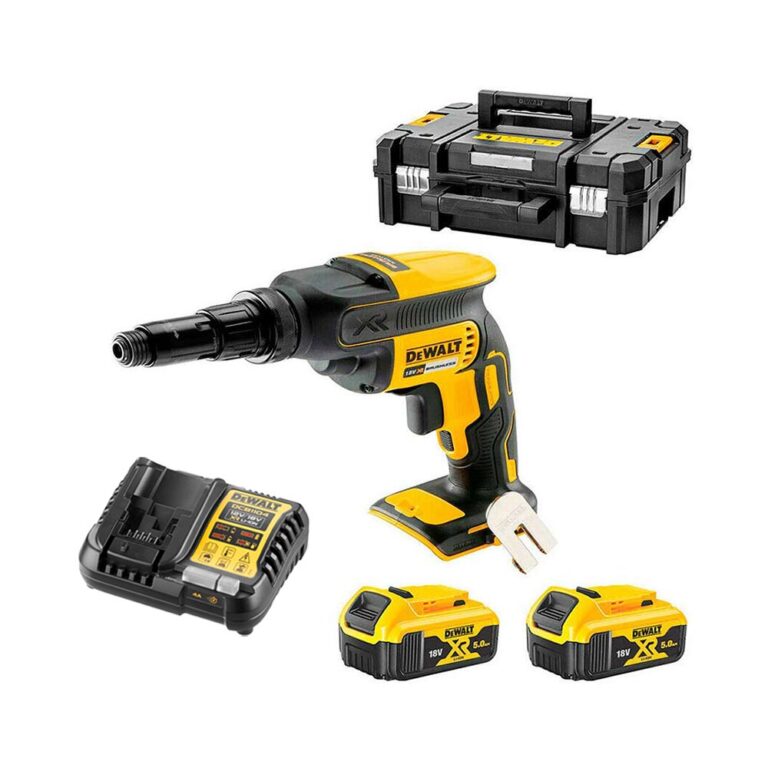DeWalt DCF622P2-QW 18V Bürstenloser Universalschrauber mit 2x 5Ah Akkus, Ladegerät und TSTAK Koffer