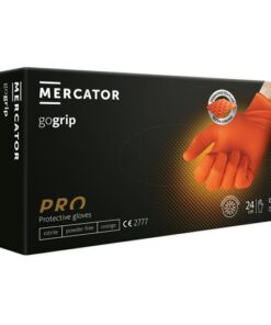 Eldobható kesztyű MERCATOR GOGRIP PRO narancssárga púder nélkül