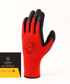 LUNA kesztyű latex bevonattal, mérete 10