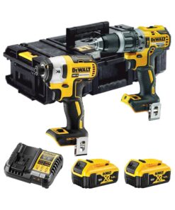 DeWalt DCK266P2-QW 18V XR Bürstenloser Doppelpack Set DCD796N+DCF887N+2x 5Ah Akkus, Ladegerät und Koffer