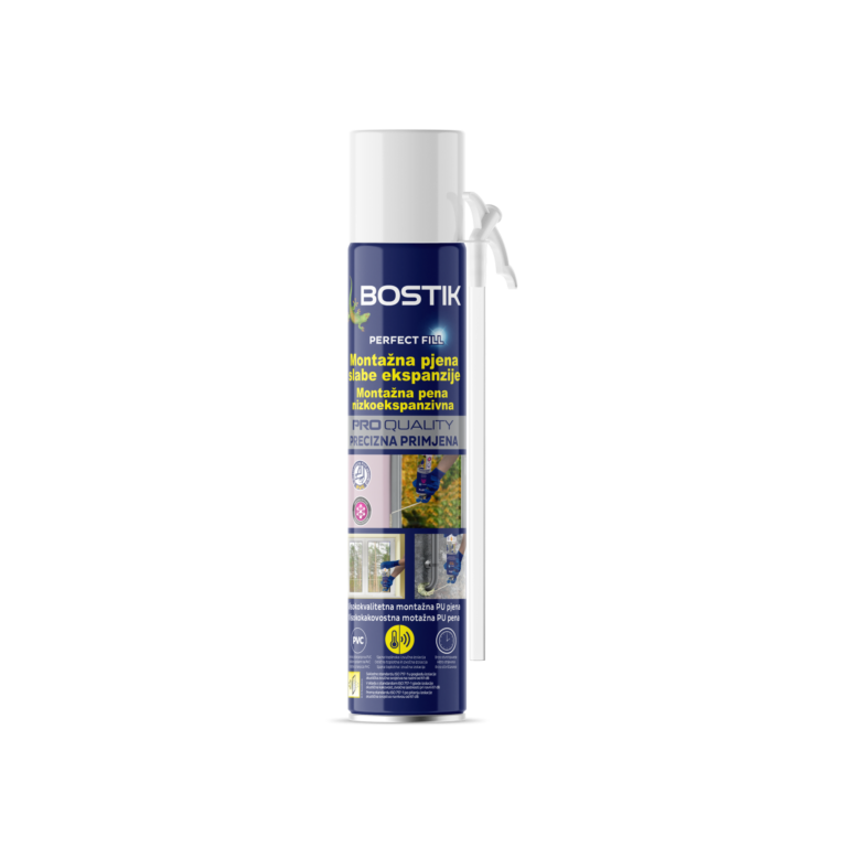 Bostik Alacsony Tágulású PUR Szerelőhab Pisztolyhoz, 750 ml