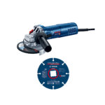 Bosch GWS 9-125 S sarokcsiszoló, 900W, 125mm, X-LOCK, fordulatszám-szabályozással + Carbide Multiwheel