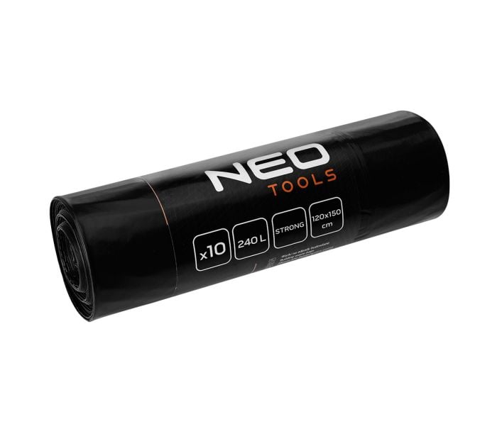 Építési Hulladékgyűjtő Zsák, 240 L, 60 mikron, 10 db Építési Hulladékgyűjtő Zsák, 240 L, 60 mikron, 10 db