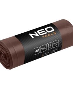 Hulladékzsák 60 L, barna, 35 mikron, 10 db