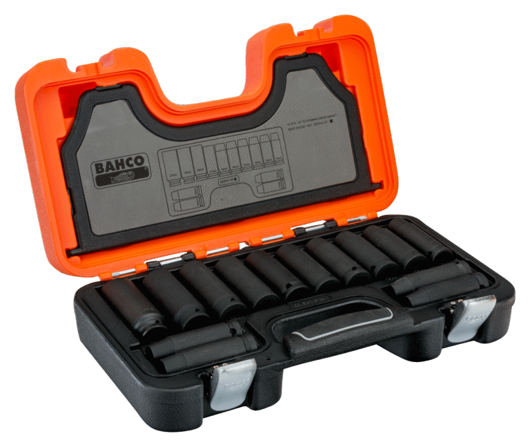 Bahco Ütvecsavarozó Dugókulcs Készlet 1/2", Hosszú, 10-27 mm, 14 részes