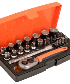 Bahco B-SL25 1/4" Dugókulcs Készlet, 25 részes, 6 lapú