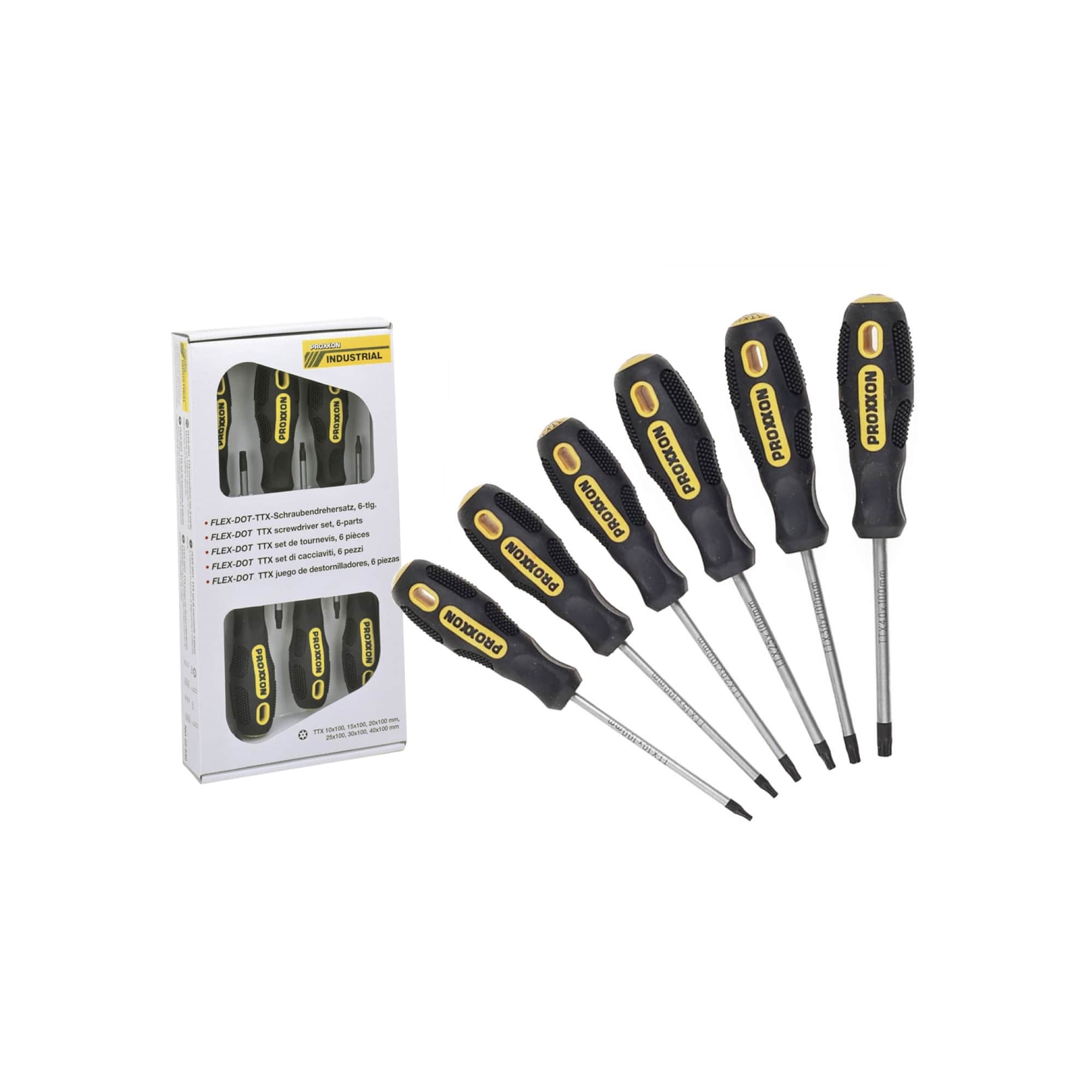 Proxxon Flex-Dot TX (Torx) csavarhúzó készlet, TTX10-TTX40 Proxxon Flex-Dot TX (Torx) csavarhúzó készlet, TTX10-TTX40