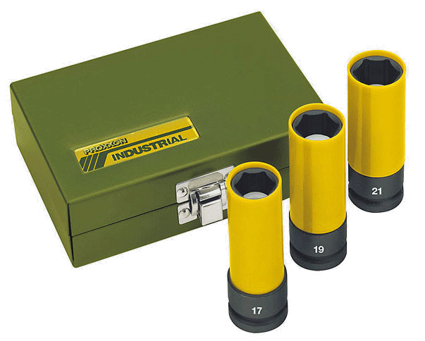 Proxxon Ütvecsavarozó Dugókulcs Készlet 1/2", 17-19-21 mm, 85 mm