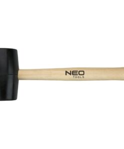 NEO TOOLS gumikalapács, 450 g, 58 mm fejátmérő, fa nyéllel