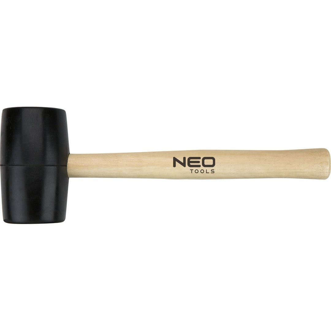NEO TOOLS gumikalapács, 450 g, 58 mm fejátmérő, fa nyéllel NEO TOOLS gumikalapács, 450 g, 58 mm fejátmérő, fa nyéllel