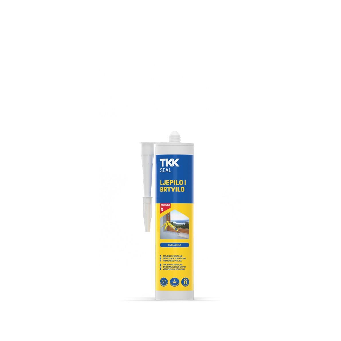 TKK SEAL Ragasztó-tömítő 300 ml (Fehér/Fekete) TKK SEAL Ragasztó-tömítő 300 ml (Fehér/Fekete)