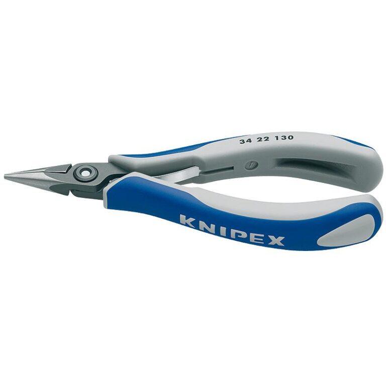 Knipex 34 22 130 Elektronikai Félkerek Csőrű Fogó, 130 mm