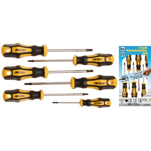 BGS Torx csavarhúzó készlet T10-T30, 6 részes Kraftmann