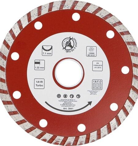 BGS Gyémánt Vágótárcsa 115mm TURBO Építőanyagokhoz