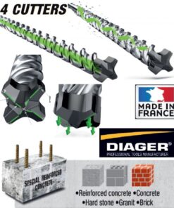 DIAGER SDS-Plus 4G4 Betonfúró 12x210mm