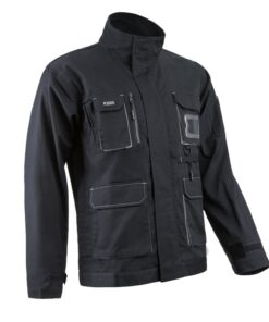 Coverguard NAVY II Munkakabát, Kék/Szürke, 245g/m2 Pamut/Poliészter