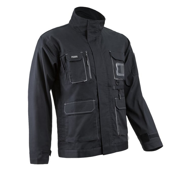 Coverguard NAVY II Munkakabát, Kék/Szürke, 245g/m2 Pamut/Poliészter
