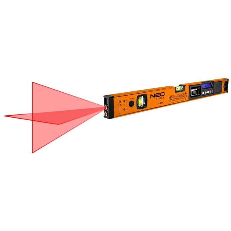 NEO TOOLS Digitális vízmérték 60 cm, lézeres funkcióval