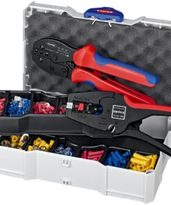 Knipex 97 90 22 Villanyszerelő Szerszámkészlet Kábelcsupaszolóval és Préselő Fogóval, Systainer Kofferben