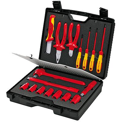 Knipex 17 részes 1000V szigetelt szerszámkészlet kofferben