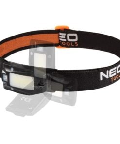 NEO TOOLS USB-s Fejlámpa 180 lm COB LED Mozgásérzékelővel