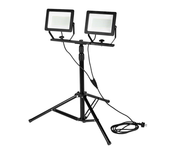 NEO TOOLS Dupla LED Reflektor 2x100W, 8500lm, IP65, 1.8m Állvánnyal NEO TOOLS Dupla LED Reflektor 2x100W, 8500lm, IP65, 1.8m Állvánnyal