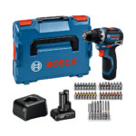 BOSCH GSR 12V-32 Akkus Fúró-csavarozó Szett (2x Akku, 40 részes tartozék)