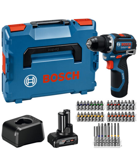 BOSCH GSR 12V-32 Akkus Fúró-csavarozó Szett (2x Akku, 40 részes tartozék)