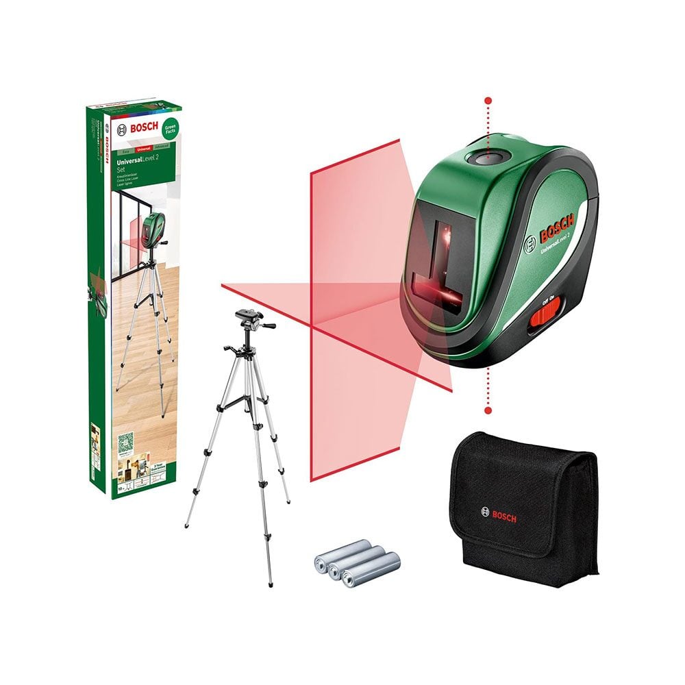 Bosch UniversalLevel 2 Set Önszintező Keresztlézer Bosch UniversalLevel 2 Set Önszintező Keresztlézer