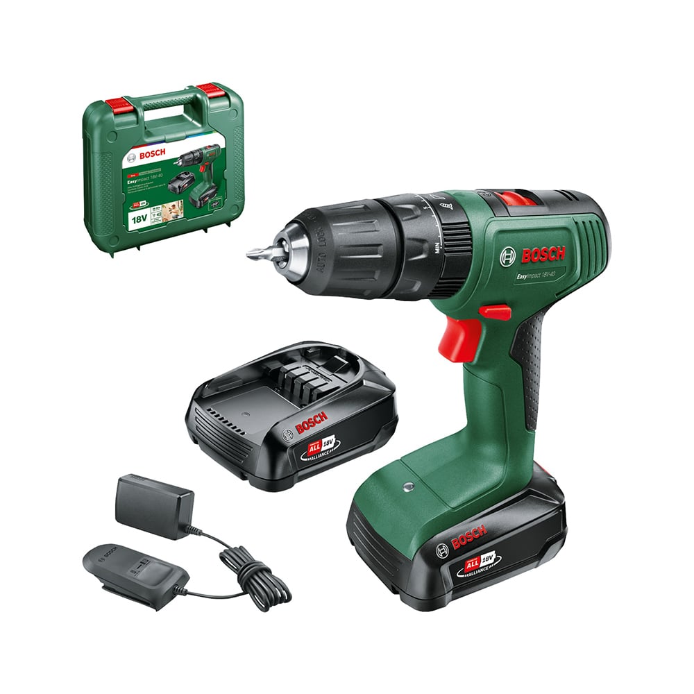 Bosch EasyImpact18V-40 Akkus Ütvefúró-csavarozó, 18V, akár 50 Nm Bosch EasyImpact18V-40 Akkus Ütvefúró-csavarozó, 18V, akár 50 Nm
