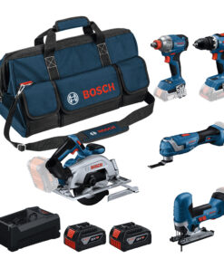 Bosch 18V Akkus Szerszámkészlet – 5 Gép, 2x 5,0Ah Akkumulátor